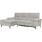 電動カウチソファ 布張りタイプ (LB033-2 右カウチ GY) 1枚目画像