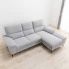 カウチソファ 布張りタイプ (LB033-2 左カウチ GY) 4枚目画像