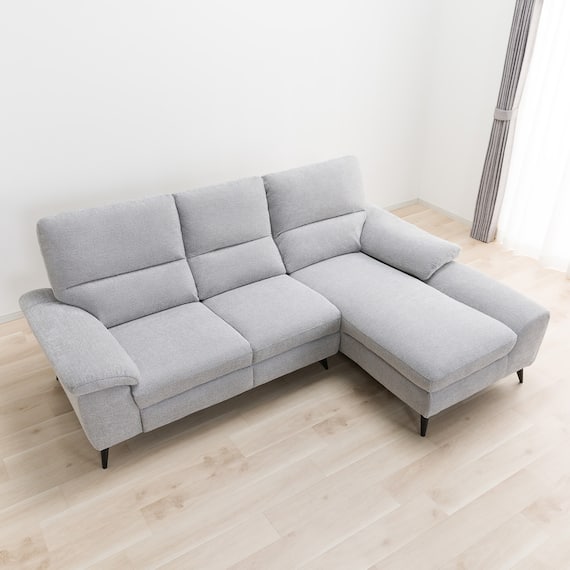 カウチソファ 布張りタイプ (LB033-2 左カウチ GY) 4枚目画像