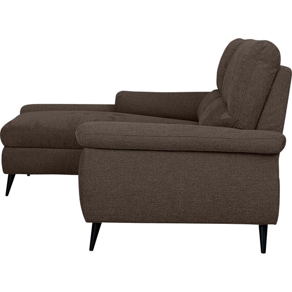 カウチソファ 布張りタイプ (LB033-2 右カウチ DBR) 6枚目画像