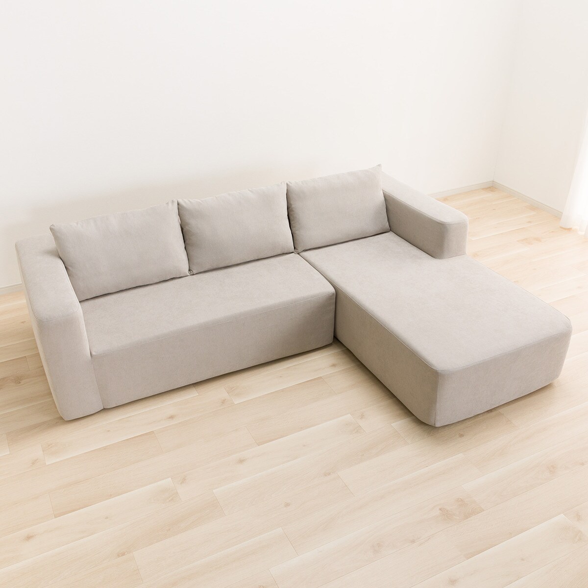 カウチソファ 布張りタイプ (XL11 左カウチ LGY) | ニトリネット【公式