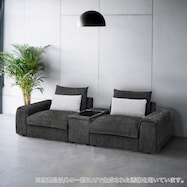 セパレートソファ 収納テーブル付き 布張りタイプ (LB04)