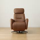 電動パーソナルチェア 本革(一部合成皮革)タイプ (LS03 NW BR) 3枚目画像