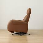 電動パーソナルチェア 本革(一部合成皮革)タイプ (LS03 NW BR) 4枚目画像