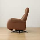 電動パーソナルチェア 本革(一部合成皮革)タイプ (LS03 NW BR) 4枚目画像