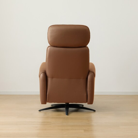 電動パーソナルチェア 本革(一部合成皮革)タイプ (LS03 NW BR) 6枚目画像