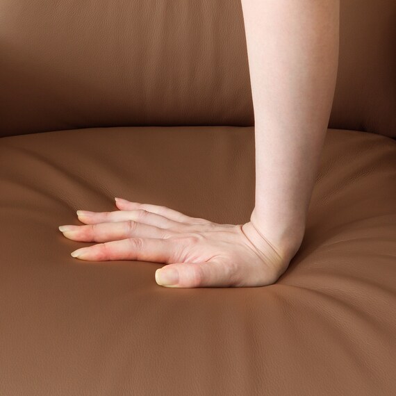 電動パーソナルチェア 本革(一部合成皮革)タイプ (LS03 NW BR) 8枚目画像