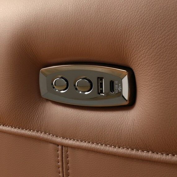 電動パーソナルチェア 本革(一部合成皮革)タイプ (LS03 NW BR) 9枚目画像