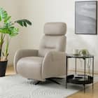 電動パーソナルチェア 本革(一部合成皮革)タイプ (LS03 NW LMO) 1枚目画像