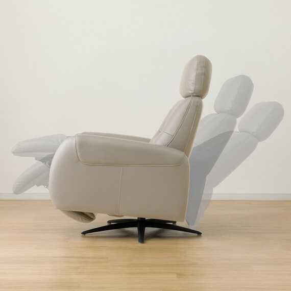 電動パーソナルチェア 本革(一部合成皮革)タイプ (LS03 NW LMO) 5枚目画像