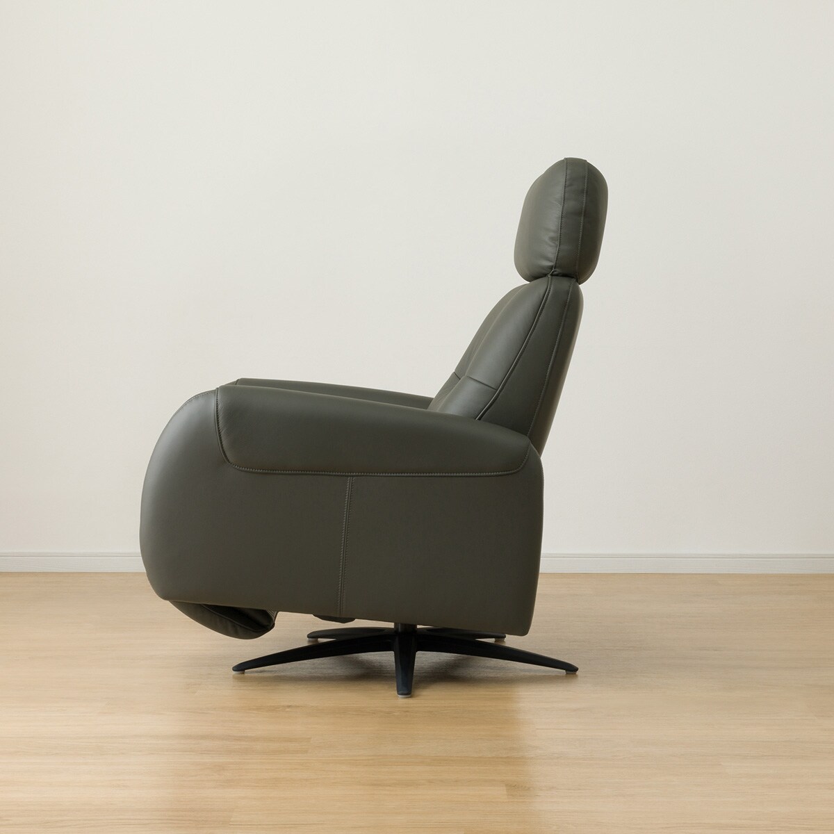 電動パーソナルチェア 本革(一部合成皮革)タイプ (LS03 NW DGR