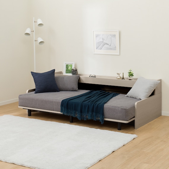 ベッドソファ (B2 MGY/GY) 8枚目画像