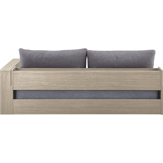 ベッドソファ サイドラック付き (B2 MGY/GY) 9枚目画像