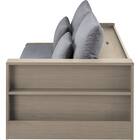 ベッドソファ サイドラック付き (B2 MGY/GY) 11枚目画像