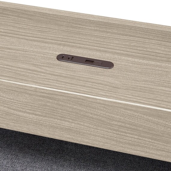 ベッドソファ サイドラック付き (B2 MGY/GY) 12枚目画像