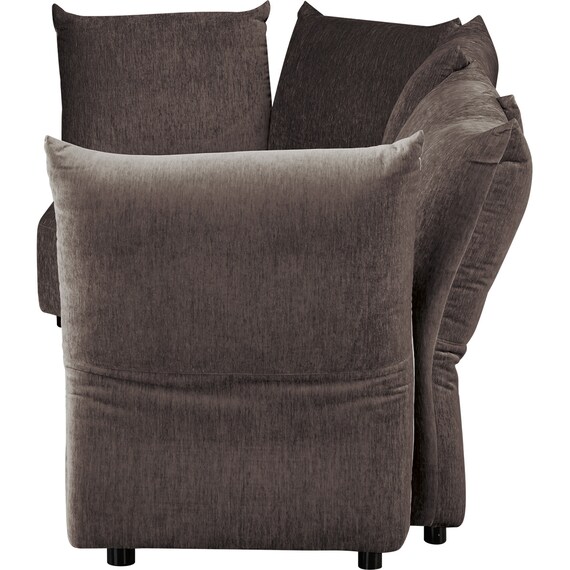 フェザークッションソファ ワイド3バックカウチセット 布張りタイプ (YH01 DGY) 3枚目画像