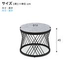 高めのセラミック円形ネストテーブル (幅80cm GY) 16枚目画像