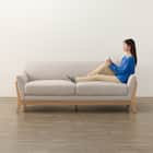 3人掛けソファ 布張りタイプ (IG02 LGY) 7枚目画像