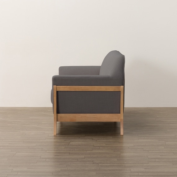 2人掛けソファ 布張りタイプ (IG02 DGY) 7枚目画像