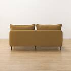 広い座面のゆったり コーナーソファ + 3人掛けソファ2台セット 布張りタイプ (MS01 コーナー/3P×2 YE) 20枚目画像