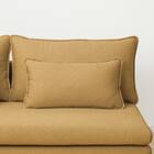 広い座面のゆったり コーナーソファ + 3人掛けソファ2台セット 布張りタイプ (MS01 コーナー/3P×2 YE) 21枚目画像