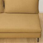 広い座面のゆったり コーナーソファ + 3人掛けソファ2台セット 布張りタイプ (MS01 コーナー/3P×2 YE) 26枚目画像