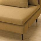 広い座面のゆったり コーナーソファ + 3人掛けソファ2台セット 布張りタイプ (MS01 コーナー/3P×2 YE) 27枚目画像