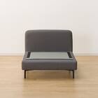 傷・汚れに強い 広い座面のゆったり コーナーソファ + 1人掛けソファ2台セット 布張りタイプ (MS01 コーナー/1P×2 Nシールド MGY) 18枚目画像