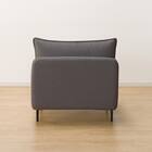 傷・汚れに強い 広い座面のゆったり コーナーソファ + 1人掛けソファ2台セット 布張りタイプ (MS01 コーナー/1P×2 Nシールド MGY) 20枚目画像