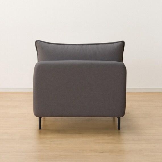 傷・汚れに強い 広い座面のゆったり コーナーソファ + 1人掛けソファ2台セット 布張りタイプ (MS01 コーナー/1P×2 Nシールド MGY) 20枚目画像