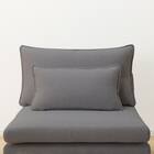 傷・汚れに強い 広い座面のゆったり コーナーソファ + 1人掛けソファ2台セット 布張りタイプ (MS01 コーナー/1P×2 Nシールド MGY) 21枚目画像