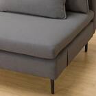 傷・汚れに強い 広い座面のゆったり コーナーソファ + 1人掛けソファ2台セット 布張りタイプ (MS01 コーナー/1P×2 Nシールド MGY) 27枚目画像