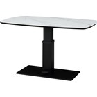 昇降テーブル 楕円形 (TT02-2 120 WH) 1枚目画像