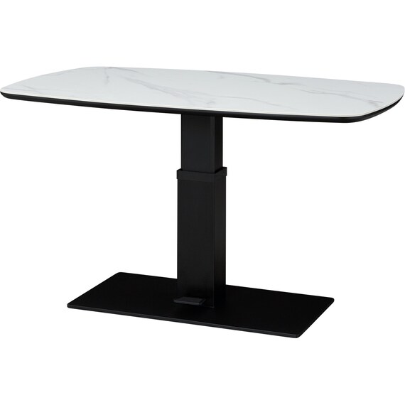 昇降テーブル 楕円形 (TT02-2 120 WH) 1枚目画像