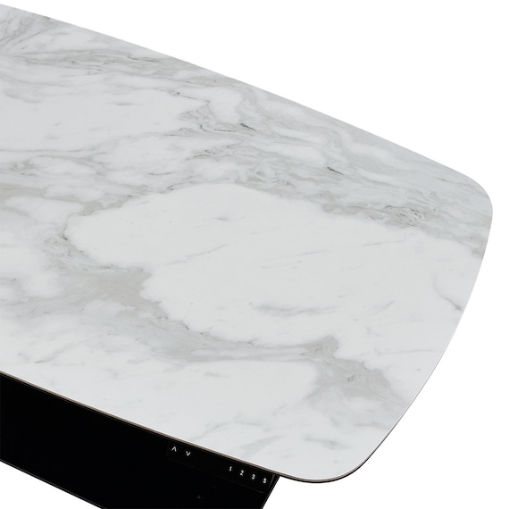 電動昇降テーブル楕円形(TT02-2 120 WH) 9枚目画像