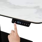 電動昇降テーブル楕円形(TT02-2 120 WH) 15枚目画像