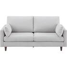 3人掛けソファ 布張りタイプ (CS03 両肘 LGY/木脚MBR) 9枚目画像