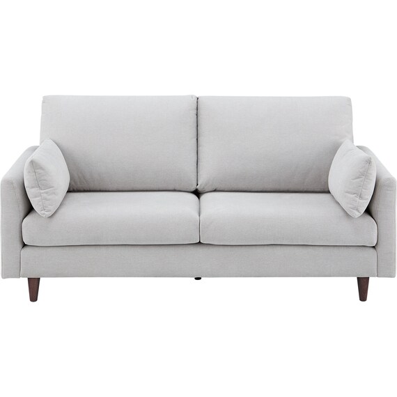 3人掛けソファ 布張りタイプ (CS03 両肘 LGY/木脚MBR) 9枚目画像