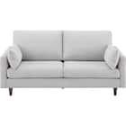 3人掛けソファ 布張りタイプ (CS03 両肘 LGY/木脚MBR) 9枚目画像