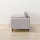 3人掛けソファ 布張りタイプ (CS03 両肘 LGY/木脚MBR) 10枚目画像