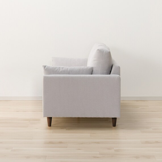 3人掛けソファ 布張りタイプ (CS03 両肘 LGY/木脚MBR) 10枚目画像