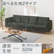 【選べる素材】2人掛けソファ2台セット 布張りタイプ (CS03 肘なし)