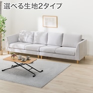 【選べる生地】2人掛けソファ2台セット 布張りタイプ (CS03 肘なし)