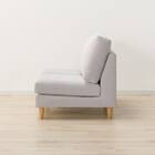 傷・汚れに強い 2人掛けソファ 布張りタイプ (CS03 Nシールド 肘なし LGY/木脚LBR) 10枚目画像