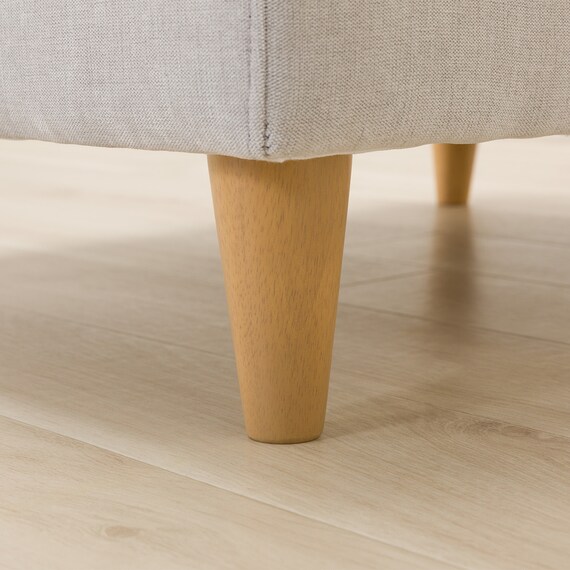 傷・汚れに強い 2人掛けソファ 布張りタイプ (CS03 Nシールド 肘なし LGY/木脚LBR) 13枚目画像