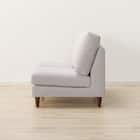 傷・汚れに強い 2人掛けソファ + スツール + ヘッドレスト1個セット 布張りタイプ (CS03 Nシールド 肘なし LGY/木脚MBR) 11枚目画像