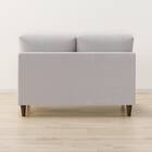 傷・汚れに強い 2人掛けソファ + スツール + ヘッドレスト1個セット 布張りタイプ (CS03 Nシールド 肘なし LGY/木脚MBR) 12枚目画像