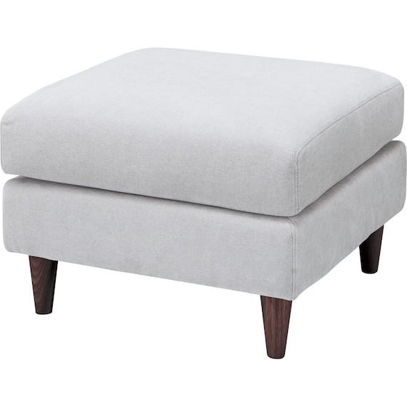 傷・汚れに強い 2人掛けソファ + スツール + ヘッドレスト1個セット 布張りタイプ (CS03 Nシールド 肘なし LGY/木脚MBR) 16枚目画像