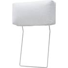 傷・汚れに強い 2人掛けソファ + スツール + ヘッドレスト1個セット 布張りタイプ (CS03 Nシールド 肘なし LGY/木脚MBR) 18枚目画像