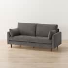 3人掛けソファ 布張りタイプ (CS03 両肘 DGY/木脚MBR) 7枚目画像